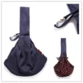 Breathable pet sling bag dark blue dog carrier pouch portable puppy shoulder bag variant - Sapphire Blue XBD175