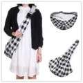 Black and white plaid pet sling bag breathable dog carrier portable outdoor pet shoulder bag - Black and White Plaid Phone Pouch Adjustable XBD177