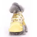 Traditional Chinese style pet dog Tang suit in bright yellow silk-like fabric for dogs - 3XL / Tops / Yellow (TZ16)