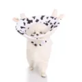 Cute cow print pet Elizabethan collar soft anti-bite neck cone for dogs grooming use - Cow (YLSB03)