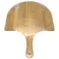 Natuurlijke bamboe pizzaschep met handvat en ophanggat voor keukenbakken en pizza maken. - Bamboe spatel 39X29.5X1.1CM