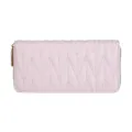 Eleganter gesteppter langer Reißverschluss-Geldbeutel für Damen in hellem Rosa - Langer Stil / 19x9,5x3cm / Rosa