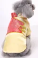 Exquisite Chinese style pet Tang suit in festive red and gold for New Year celebration - 3XL / Tops / Yellow (TZ11)