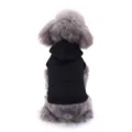 Sweat à capuche classique noir pour chien, vêtement chaud et confortable pour animal de compagnie. - T-shirt à capuche noir CZD67