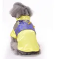 Traditioneel Chinees Tang-kostuum voor honden in geel en blauw voor nieuwjaarsvieringen - XS / Tops / Blauw (TZ07)