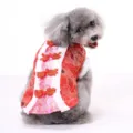 Red Pet Tang Suit Dog Winter Clothes Red Pink Chinese Style Pet Apparel Size Variant - XS / Red