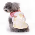 Festive pet winter Tang suit dog clothes warm thick apparel for small dogs new year costume - XS / Yellow