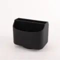 Black rotating desktop organizer with Roman column texture for stationery and remotes - M / Black