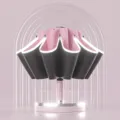 Roze en zwarte 10-ribs omgekeerde automatische paraplu met reflecterende strips. - 10 Baleinen Volautomatisch (Met Reflecterende Strip) / 10 Baleinen Automatisch Inverted - Roze