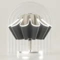 Automatische 10-ribs omkeerbare paraplu met heldere reflecterende veiligheidsrand in beige - 10 Baleinen Volautomatisch (Met Reflecterende Strip) / 10 Baleinen Automatisch Inverted - Beige