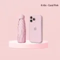Mini ombrello a capsula rosa corallo con 8 stecche per protezione solare e pioggia - 8-Rib Thickened Black Glue / rosa corallo