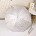 Ombrello pieghevole automatico con spruzzi di colore protezione UV parasole impermeabile - 8 Stecche Apertura Manuale / Colorato
