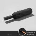 Automatischer obsidianschwarzer Faltschirm mit 24 verstärkten Doppelrippen-Struktur - Vergrößert 12K-Verstärkte Rippen / Obsidian-Schwarz