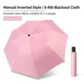 Ombrello manuale anti-UV rosa narciso a 3 pieghe per sole e pioggia con 8 stecche - Manuale 3 Pieghe (8 Stecche) / Rosa Narciso