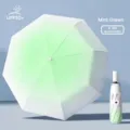 Automatic mint green gradient umbrella for rain and sun with UPF50+ protection - Automatic 8 Ribs / Gradient Green