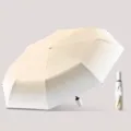 Automatischer Regenschirm mit Farbverlauf in Milchkaffee, UV-Schutz und Schwarzbeschichtung - 8 Rippen Automatisch / Farbverlauf Milchkaffee