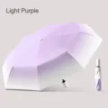 Automatischer Regenschirm mit violettem Farbverlauf für Sonnen- und Regenschutz - 8 Rippen Automatisch / Verlauf Taro Violett