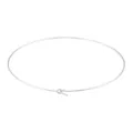 High-quality silver-finished metal choker ring with a simple hook closure for DIY jewelry - Choker Necklace / Steel
