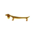 Cute golden dachshund dog metal chopstick rest for creative dining table decoration - Gold Puppy