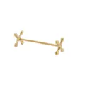 Repose-baguettes élégant en acier inoxydable doré pour couverts et fourchettes - Longueur 8.5 * Hauteur 2.5CM / Or