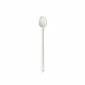 Cuillère à remuer minimaliste en céramique blanche en forme de tulipe pour café - Blanc