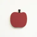 Untersetzer en bois en forme de pomme tapis isolant thermique mignon pour table. - Pomme Rouge