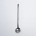 Cuillère à café ronde à long manche en acier inoxydable, variante argenterie élégante. - Style Long / Argent