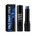 Vibrant blue face paint stick makeup for professional stage costume and party usage - Single Pack / Blue