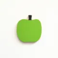 Sous-verre en bois pomme vert tapis d'isolation thermique pour tasse bol accessoire cuisine mignon - Pomme Verte