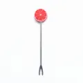 Stainless steel fruit fork cute red citrus slice shaped tableware set for home kitchen dessert - Red Lemon