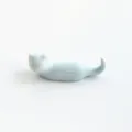 Céramique chat repose-baguettes mignon animal porte-couverts japonais décoration table - Bleu clair
