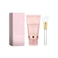 Mascarilla facial nocturna de colágeno con pincel set 75ml rosa hidratante piel - 75g Con Cepillo