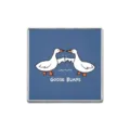 Funny "Goose Bumps" enamel pin badge featuring a cartoon goose illustration - Square Goose Style (ZP1284)