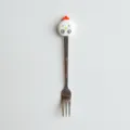 Cute cartoon bird stainless steel fruit fork for children's desserts and snacks, silver finish - Fork / Chick Fork (Silver)