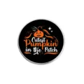 Cute pumpkin in the patch metal badge brooch for Halloween apparel accessories gift ideas - Pumpkin Pattern (YP3026)