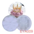 3D silicone cake mold white French mousse baking tool DIY pastry dessert kitchen pan - EYA009 Round Petal D20x5cm