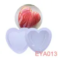 Silicone Heart Cake Mold 3D French Mousse DIY Baking Tool White Flexible Kitchenware. - EYA013 Large Heart 19x19x6.5cm