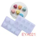 Silicone heart-shaped mousse cake mold, 3D DIY baking tool for sweet desserts. - EYA021 8-Cavity Small Heart 30x17.5x3.5cm