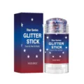 Face hair and body glitter stick with stars series design and hydrating smooth texture - 16.00g / Multicolor