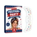 EELHOE patriotic temporary tattoo set for festival party with 4 waterproof sheets - 4Pcs
