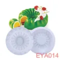 Silicone cake mold white 3D French mousse baking tool DIY pastry mold kitchen accessories - EYA014 Pleated Donut D20x5.5cm