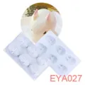 Silicone 3D rabbit mold for baking, ideal for creating cute mousse cakes and sweet treats. - EYA027 6-Cavity Rabbit