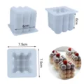 3D Cube Silicone Mold for French Baking Mousse Cake Aroma Candle Craft DIY Making Tool - Single Large Magic Cube - Upgraded Rounded Edge