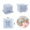 Silicone bubble candle mold 3D cube aromatherapy mousse baking tool DIY craft mold size 5cm - Single Small Magic Cube - Upgraded Rounded Edge