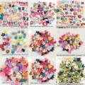 Fiori in tessuto e fiocchi fatti a mano per accessori per capelli e decorazioni per abbigliamento - Fiocchi Misti Casuali / Confezione da 100g