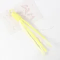 Colgante de teléfono de paracord amarillo con una cinta de encaje blanco y perlas. - 02# Amarillo