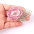 Handmade organza rose flower DIY hair accessory brooch clothing craft supply for decorative use - 03 Light Purple