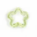 Transparant lichtgroen acryl holle ster hanger DIY handgemaakte sleutelhanger sieraden - 12 Transparant
