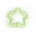 Lichtgroen transparant acryl holle ster hanger detail, perfect voor DIY sieraden en accessoires. - 02 Transparant