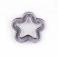 Paarse acryl transparante holle ster hanger DIY sieraden accessoire sleutelhanger - 03 Transparant